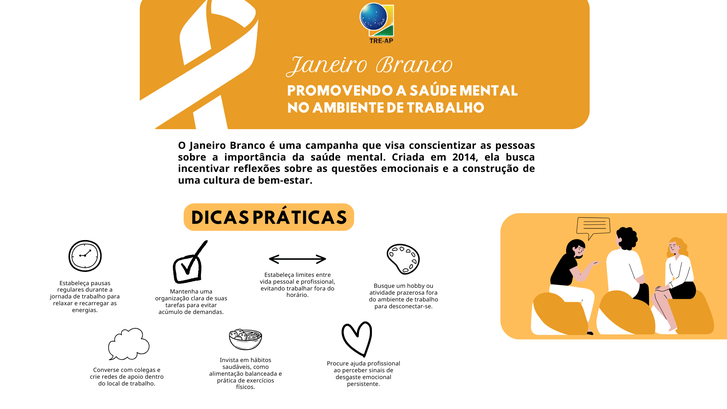 TRE-AP apoia a campanha nacional Janeiro Branco