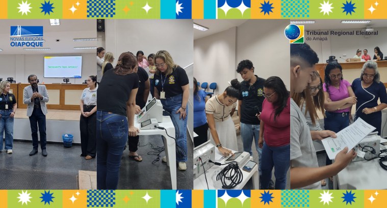 TRE-AP capacita mesários para atuação na Eleição Suplementar de Oiapoque TRE-AP capacita mesários para atuação na Eleição Suplementar de Oiapoque
