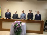 Foto de autoridades em diplomação dos eleitos no Vale do Jari - eleições 2016