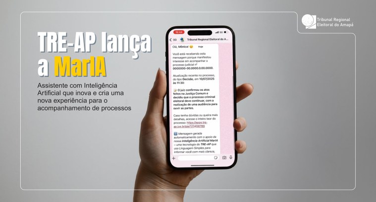 TRE-AP lança MarIA, assistente com Inteligência Artificial que inova e cria uma nova experiência...