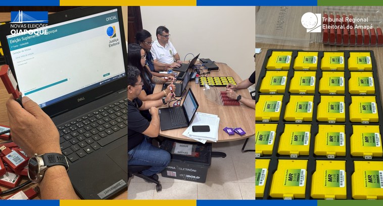 TRE-AP realiza cerimônia de geração de mídias para a eleição em Oiapoque
