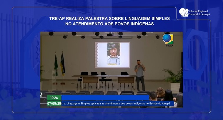 TRE-AP realiza palestra sobre linguagem simples no atendimento aos Povos Indígenas TRE-AP realiza palestra sobre linguagem simples no atendimento aos Povos Indígenas