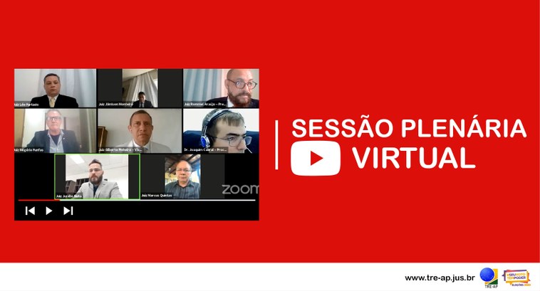 TRE-AP realiza primeira sessão por videoconferência. Primeira Sessão por videoconferência da história da Justiça Eleitoral foi transmitida ao vivo pe...