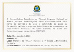 TRE-AP realiza solenidade de posse de desembargadora como juíza-membro substituta da Corte Eleit...