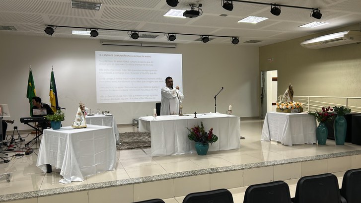 TRE-AP recebe visita da imagem de Nossa Senhora de Nazaré em momento de fé e devoção TRE-AP recebe visita da imagem de Nossa Senhora de Nazaré em momento de fé e devoção