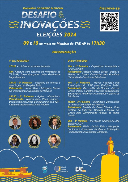 Vem aí: TRE Amapá promove seminário voltado à Legislação Eleitoral