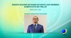 Advogado Orlando Souto Vasconcelos tomará posse como juiz substituto do TRE-AP nesta sexta-feira...
