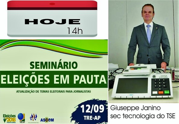 É hoje, 12/09: “Seminário Eleições em Pauta” no TRE do Amapá