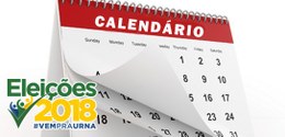 Eleições 2018 – Confira o calendário com as principais datas