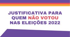 A justificativa pode ser feita por meio do aplicativo da Justiça Eleitoral