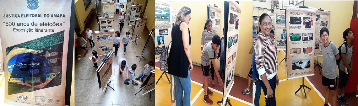 Exposição “500 anos de Eleição no Brasil” é apresentada na Escola Moderno Júnior