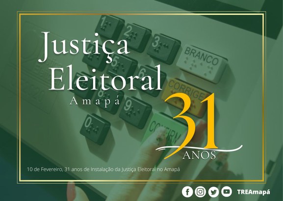 Justiça Eleitoral amapaense completa 31 anos No dia 10 de fevereiro de 1992 o TRE Amapá foi instalado, provisoriamente, nas dependências do T...