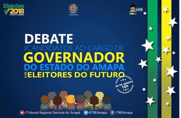 Justiça Eleitoral promove debate entre candidatos a governador do Amapá e os eleitores do futuro