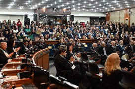A cerimônia reuniu autoridades do Poder Judiciário, representantes de instituições públicas e de...