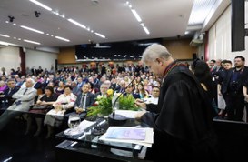 Presidente do TRE-AP participa de posse do novo presidente do TRE do Pará O tribunal paraense é parceiro em projetos para o atendimento de regiões ribeirinhas entre os es...
