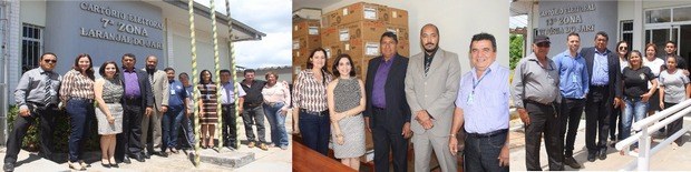 Presidente do TRE-AP realiza visita institucional nas ZEs do Vale do Jarí