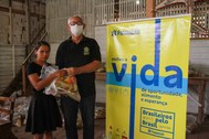 A ação, que faz parte da campanha Brasileiros pelo Brasil, comtemplou 50 famílias carentes
