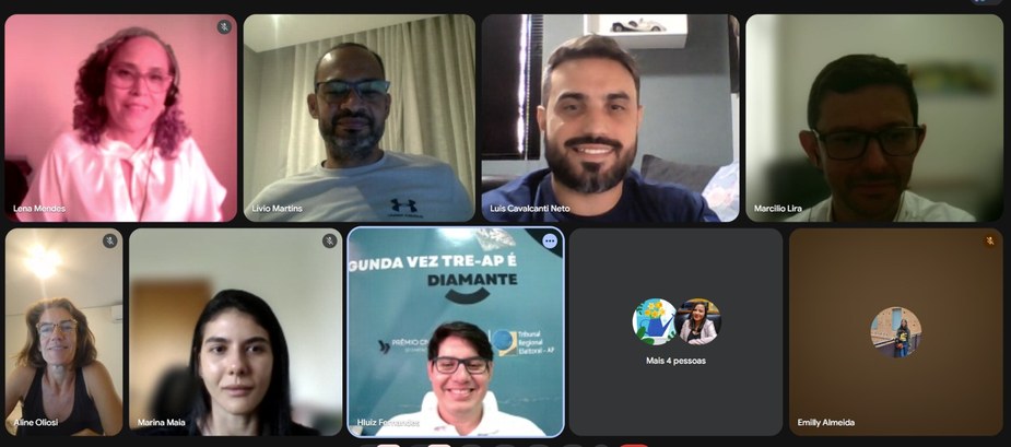 TRE Amapá promove encontro virtual com servidores em trabalho remoto dentro da campanha Janeiro Branco Durante a reunião, foram destacadas ações e orientações voltadas ao autocuidado