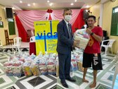 A doação de 60 cestas faz parte da campanha Brasileiros pelo Brasil, da Fundação Banco do Brasil...