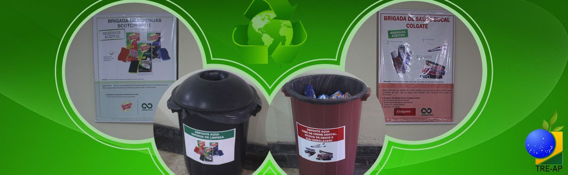 TRE-AP incentiva servidores para a prática da reciclagem de resíduos