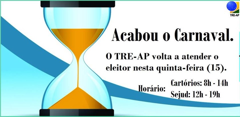 TRE-AP retoma atendimento aos eleitores nesta quinta-feira, após o Carnaval TRE-AP retoma atendimento aos eleitores nesta quinta-feira, após o Carnaval