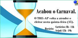 TRE-AP retoma atendimento aos eleitores nesta quinta-feira, após o Carnaval