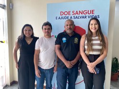 Servidores e colaboradores participaram de mobilização em apoio à campanha institucional